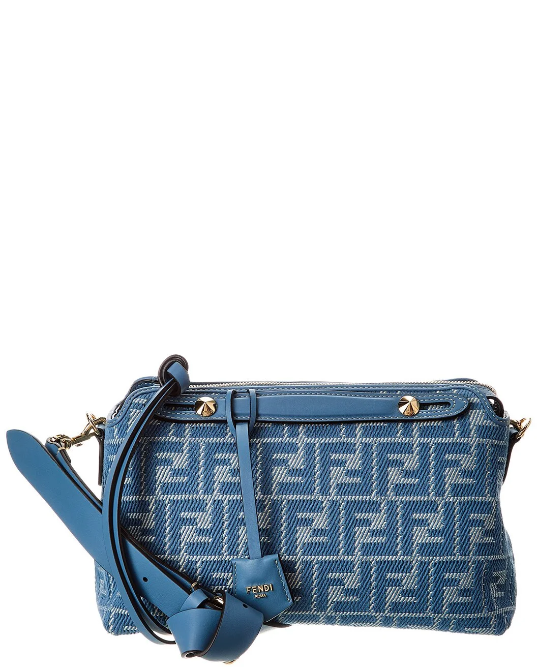 FENDI By The Way Selleria Medium FF Jacquard & Leather Shoulder Bag - 1