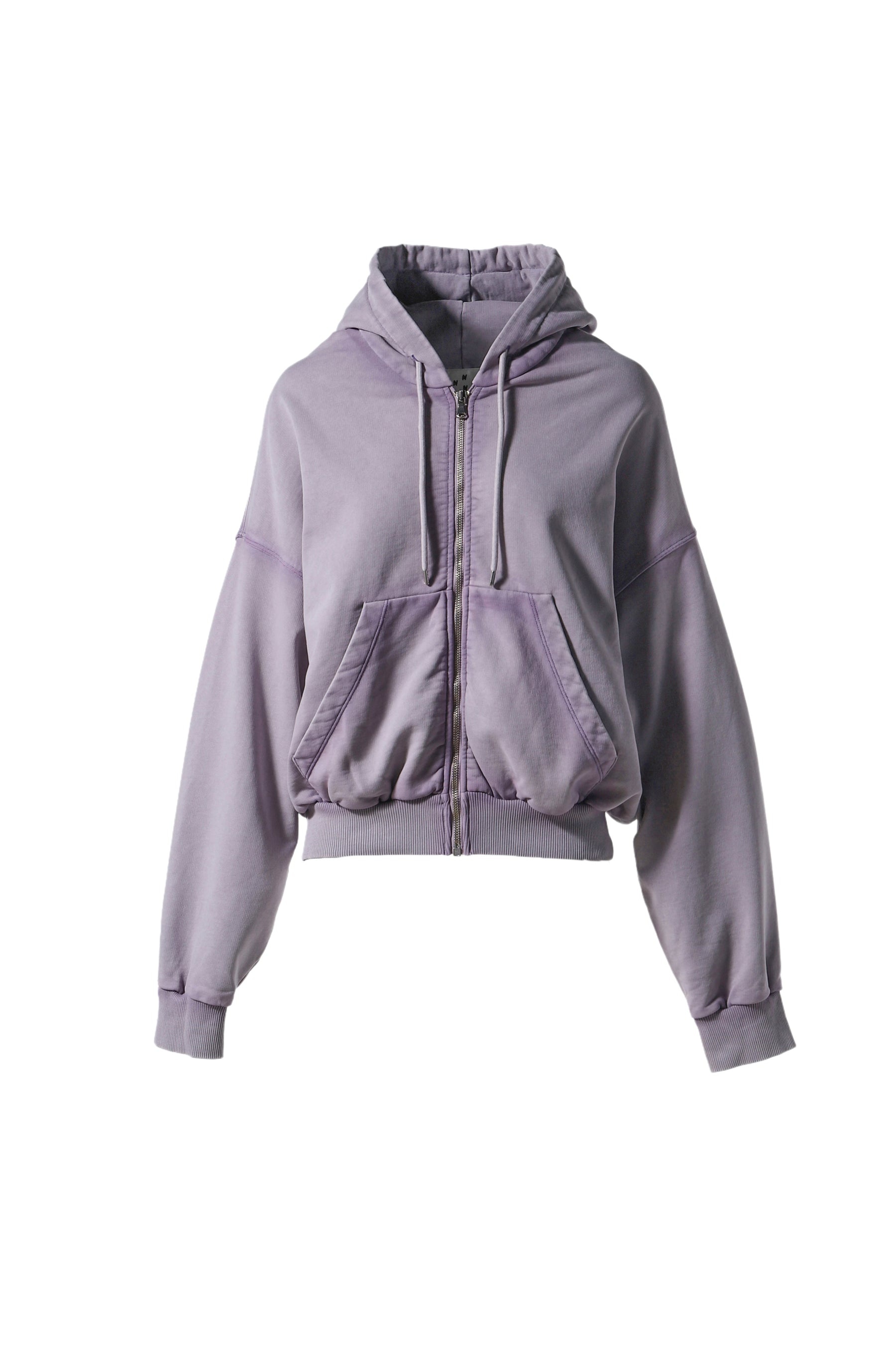 SHOULDERLESS HOODIE PURPLE / PURPLE - 1