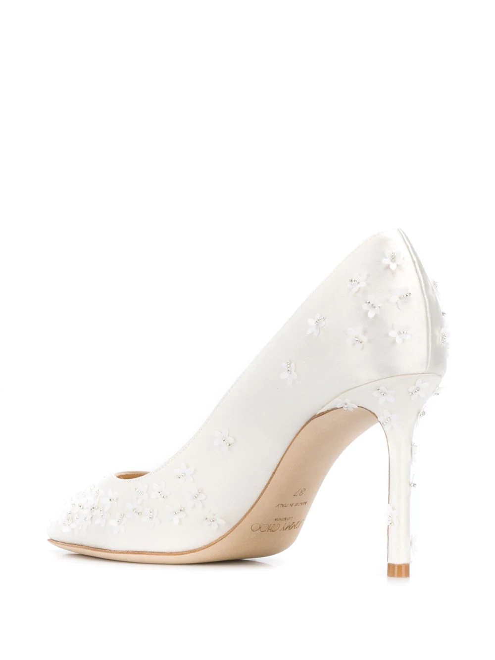 Romy 85mm floral-embellished pumps - 3