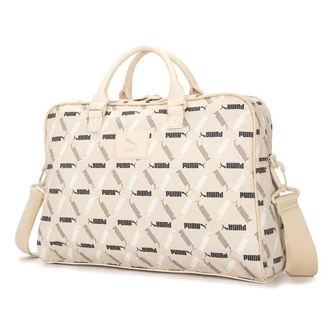 (WMNS) PUMA Classics Grip Bag 'Beige White Black' 079164-02 - 1