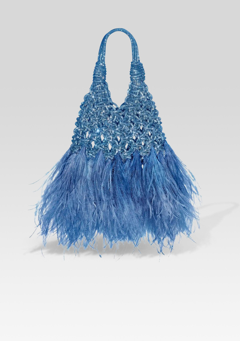 VANNIFIQUE MINI FEATHERS BAG 1