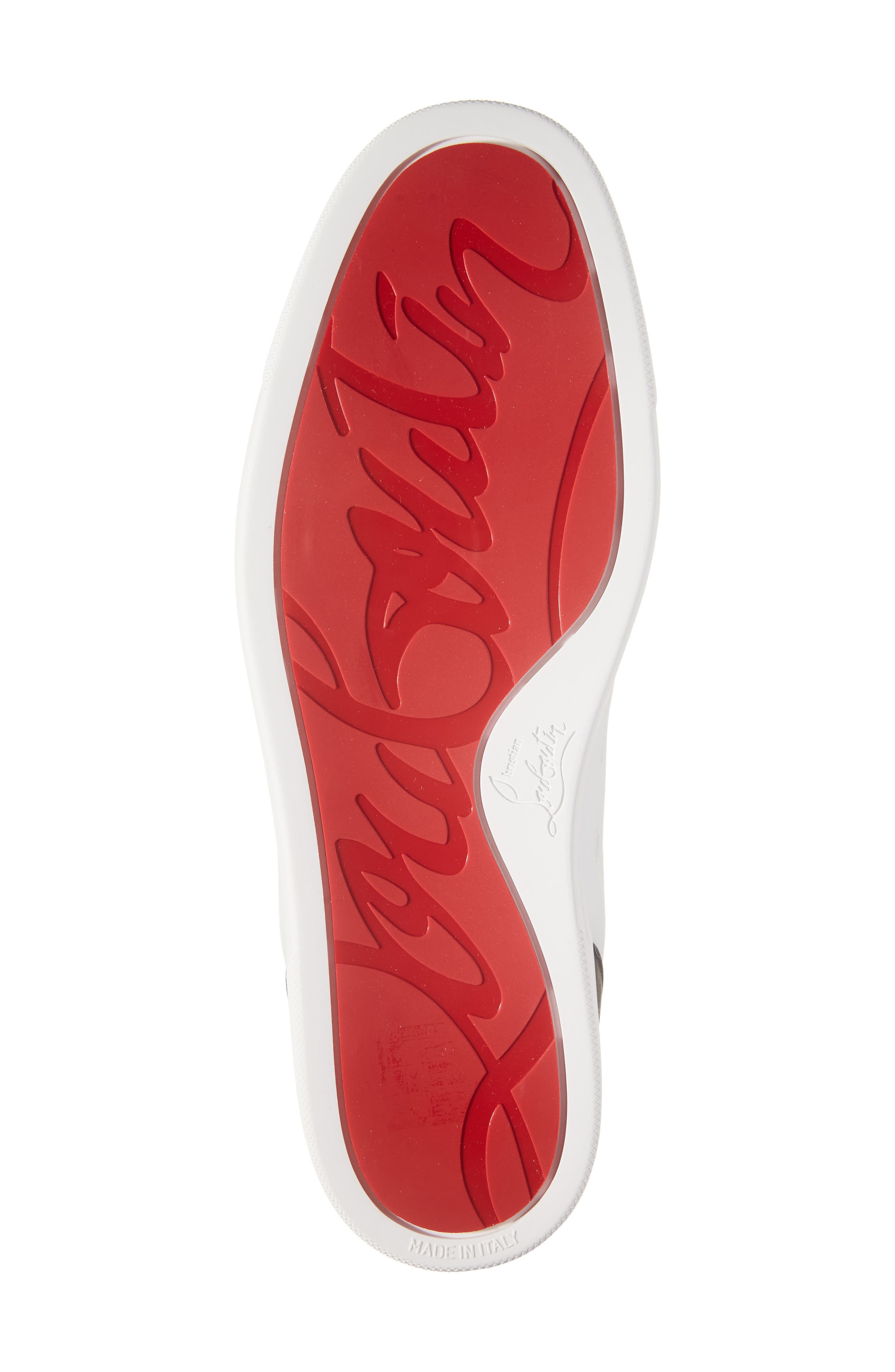 Christian Louboutin Fun Louis Sneaker in White/Black at Nordstrom - 6