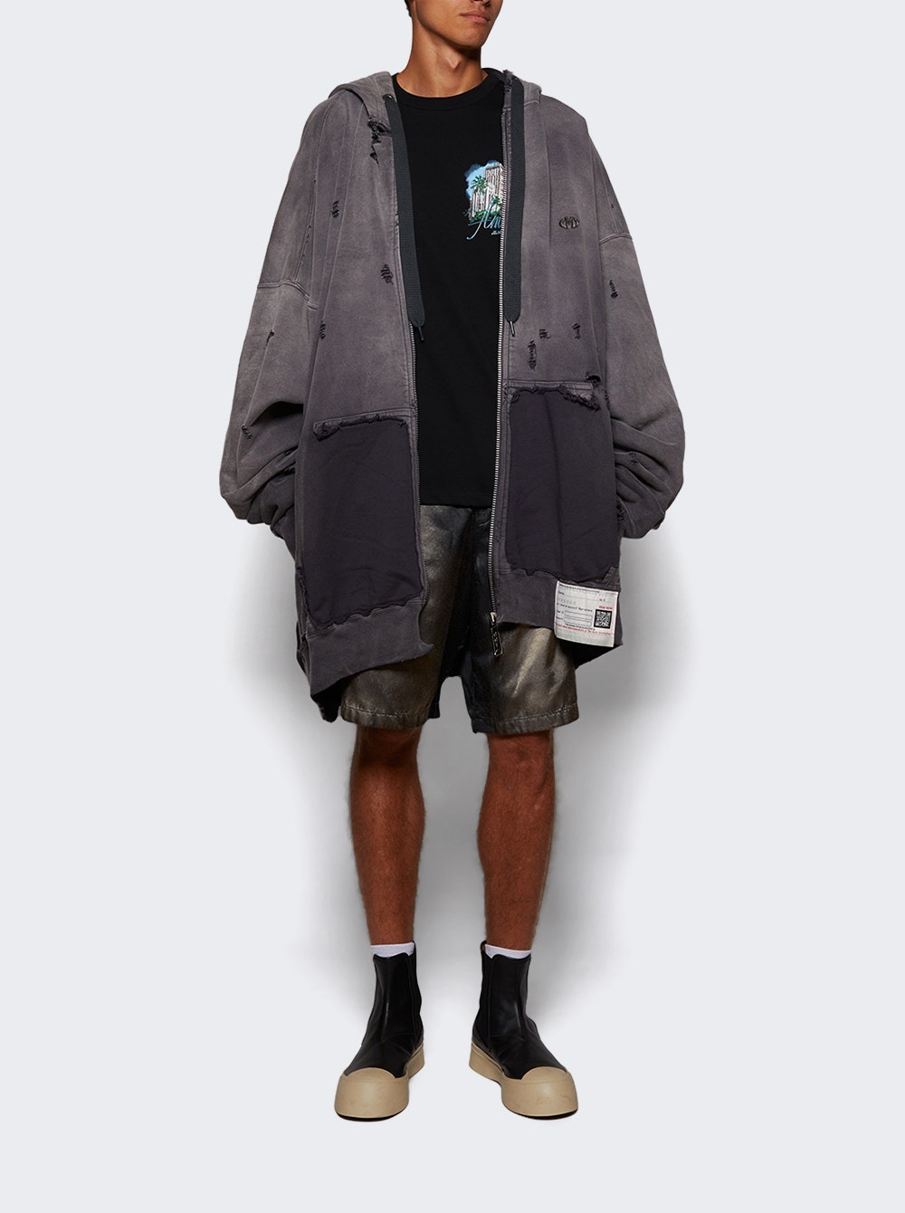 Hotel Oversized Tee Black - 5