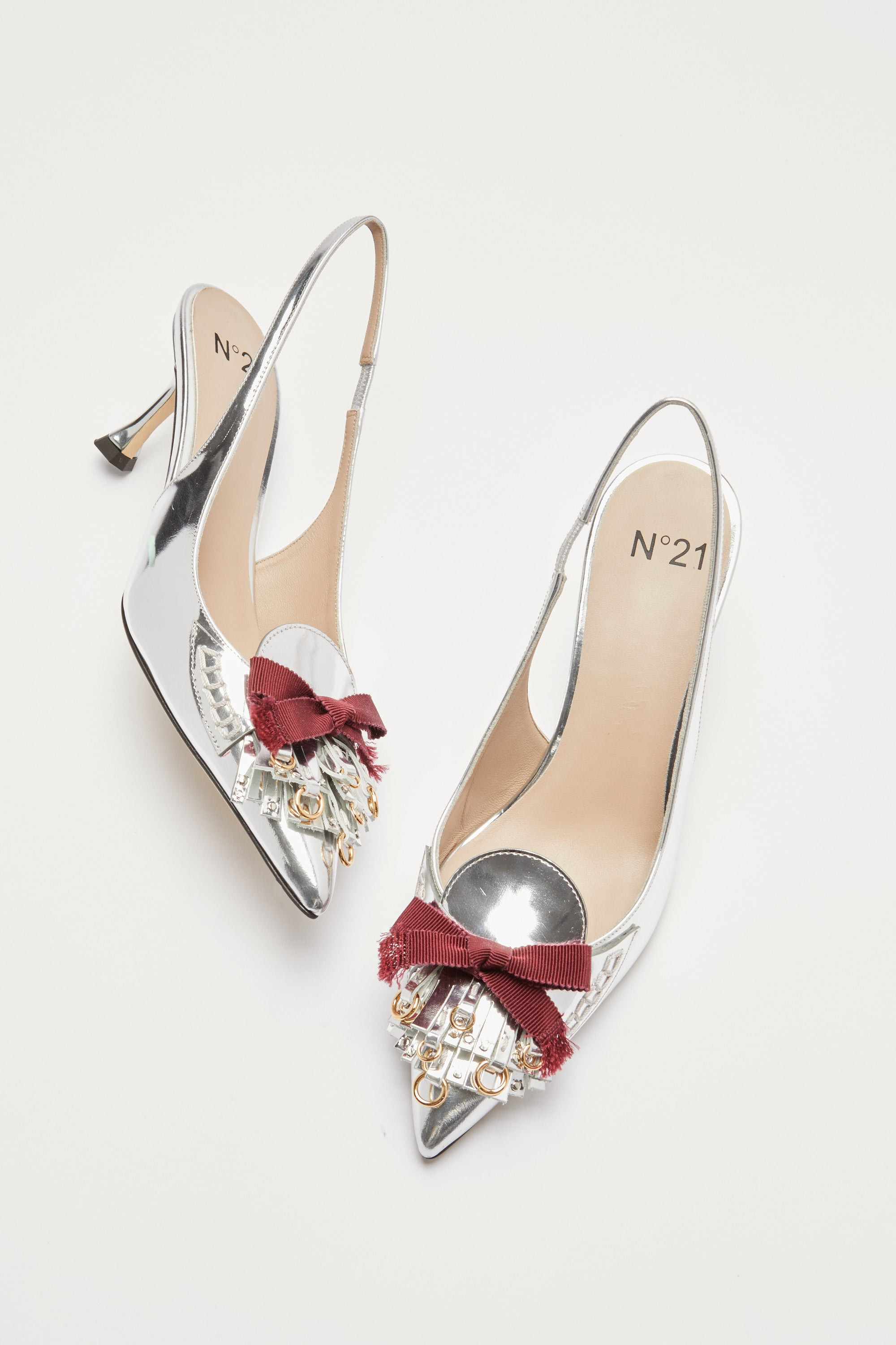 SLINGBACK WITH FRINGES AND STUDS - 5