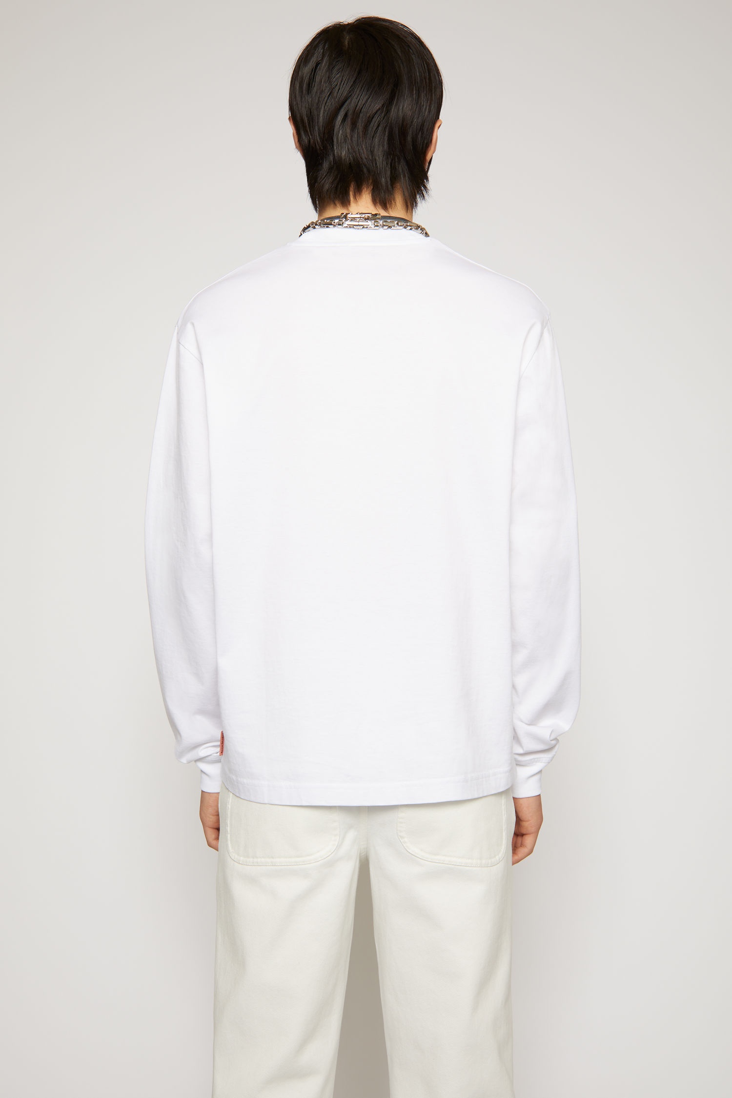 Long sleeved mock neck t-shirt - Optic White - 4