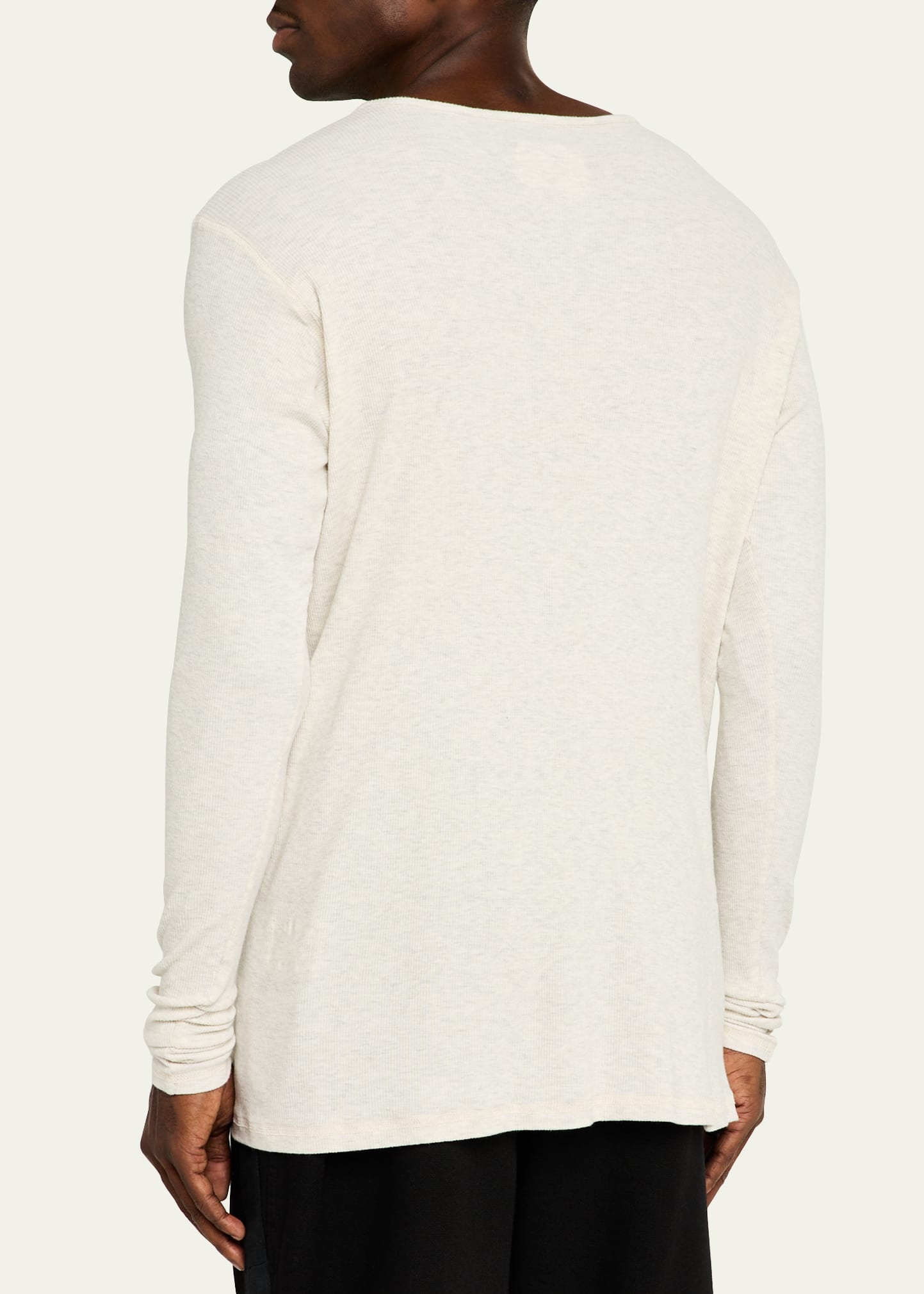 Men's Cotton Henley Shirt - 3