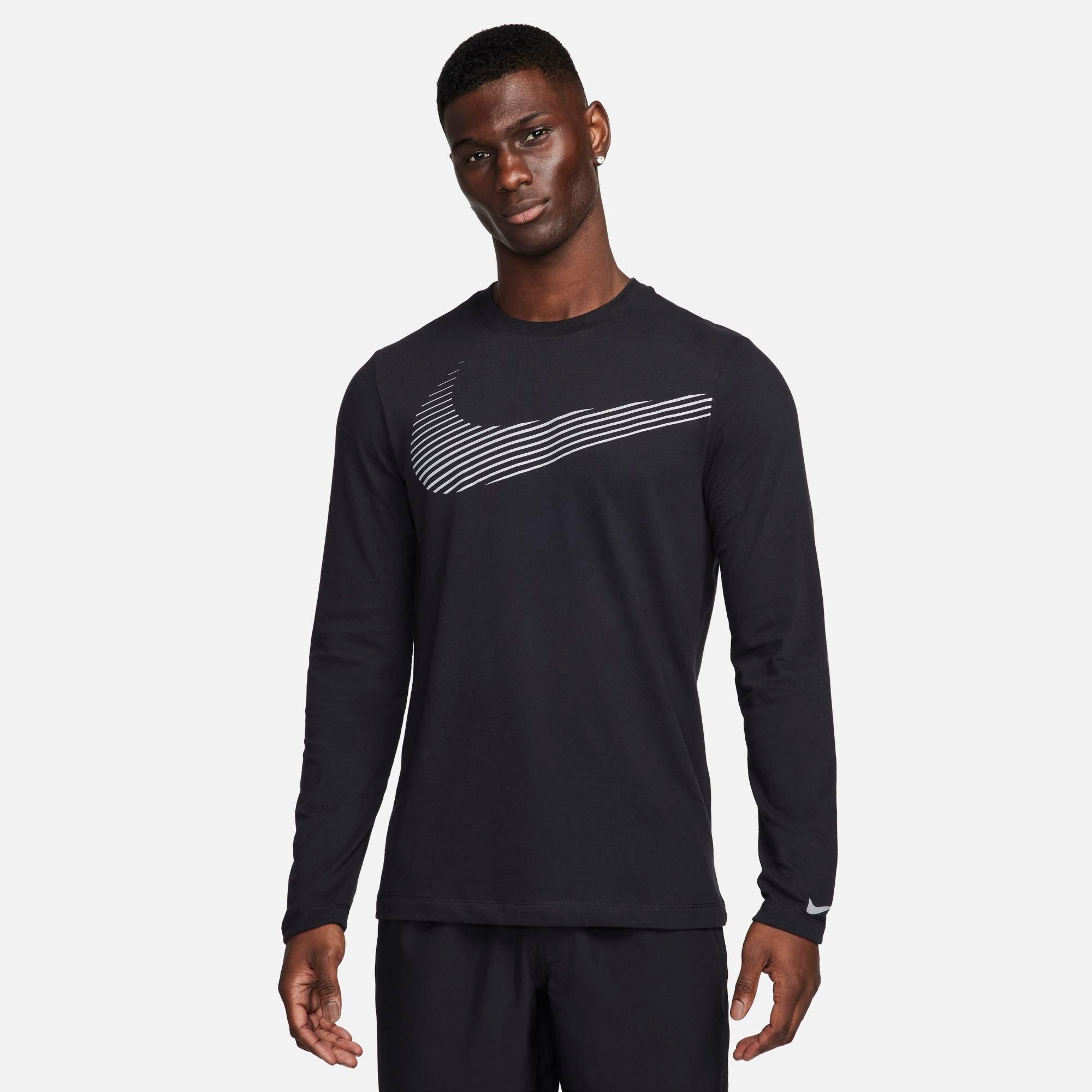 MEN'S NIKE DRI-FIT FITNESS LONG-SLEEVE T-SHIRT - 1