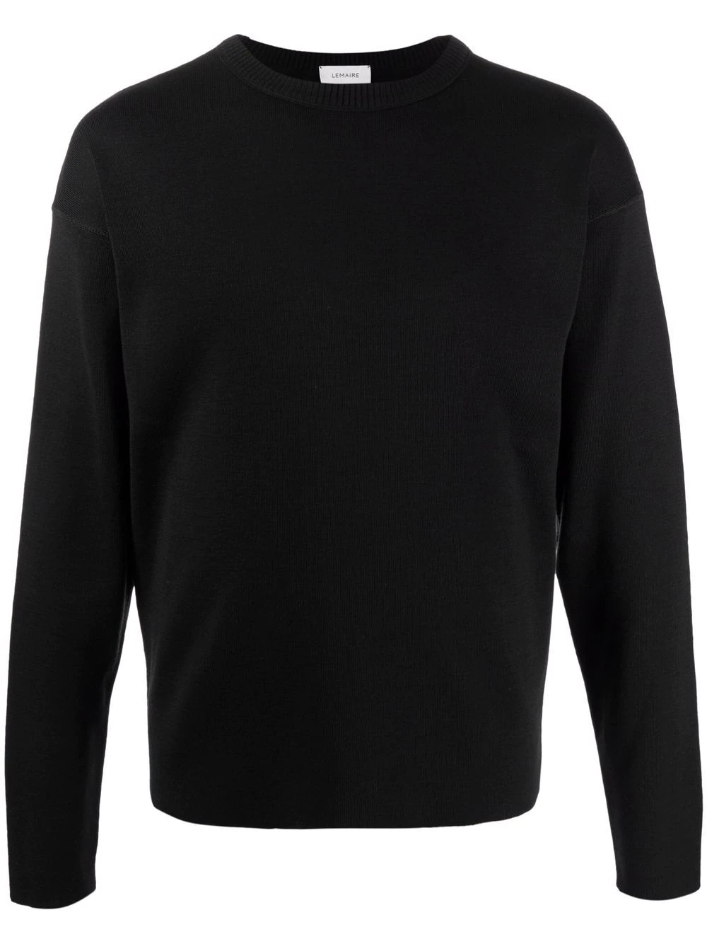 round neck long-sleeved jumper - 1