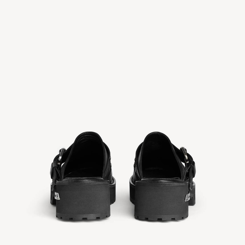 BALENCIAGA Men's Venom Mule in Black outlook