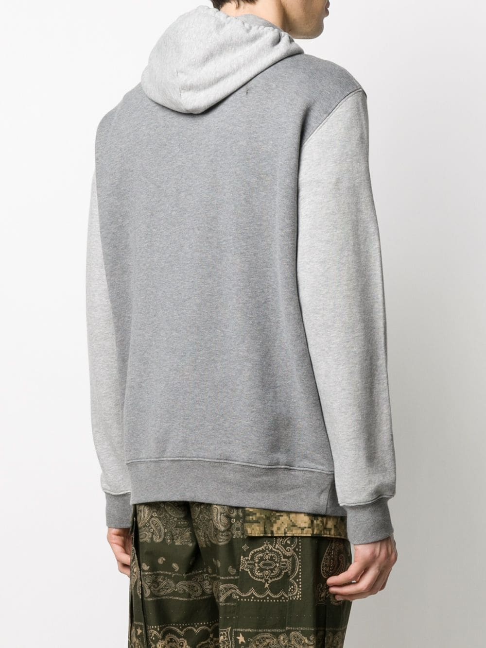 contrast panels hoodie - 4