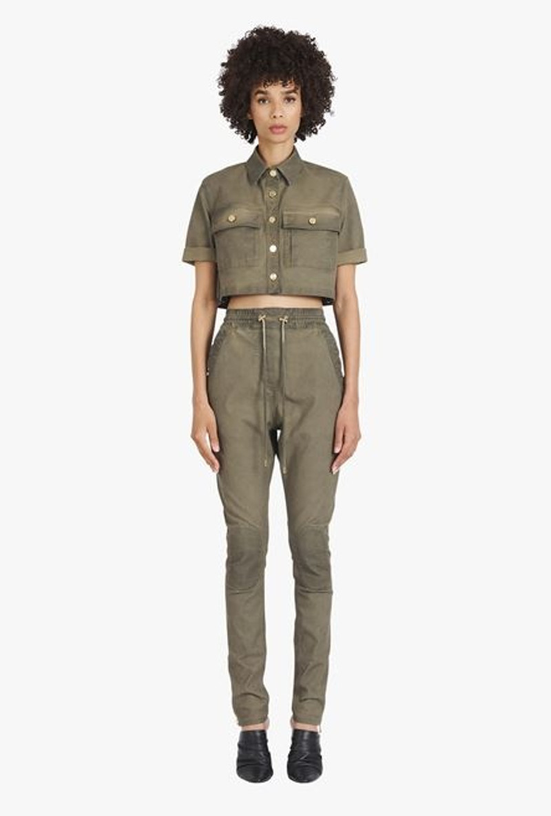 Taupe cotton jodhpurs 4