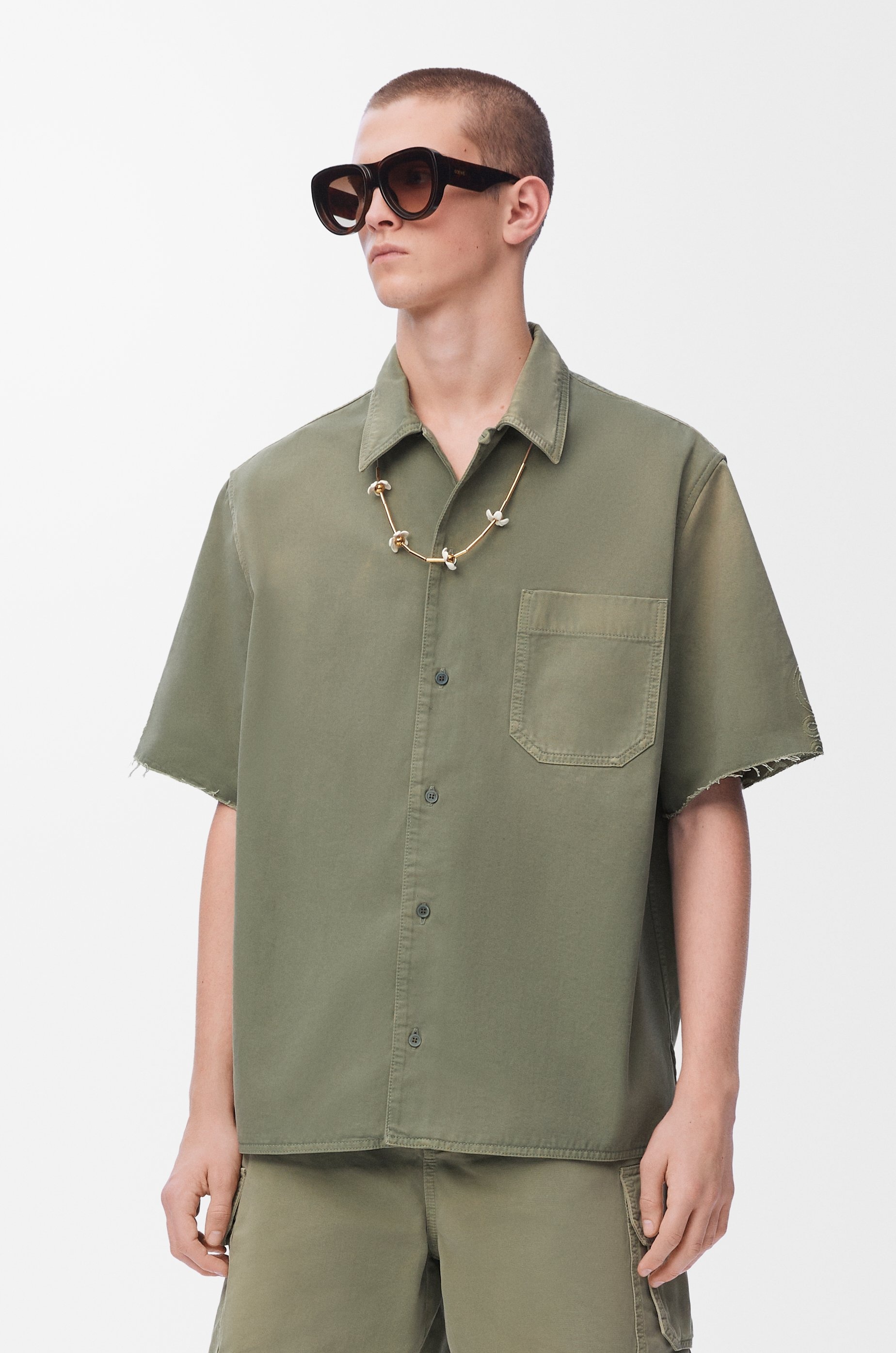 Anagram short sleeve shirt in cotton - 3
