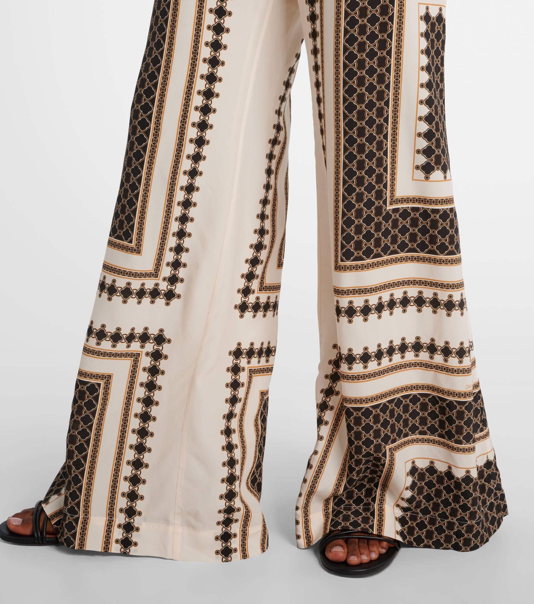Printed wide-leg pants - 5