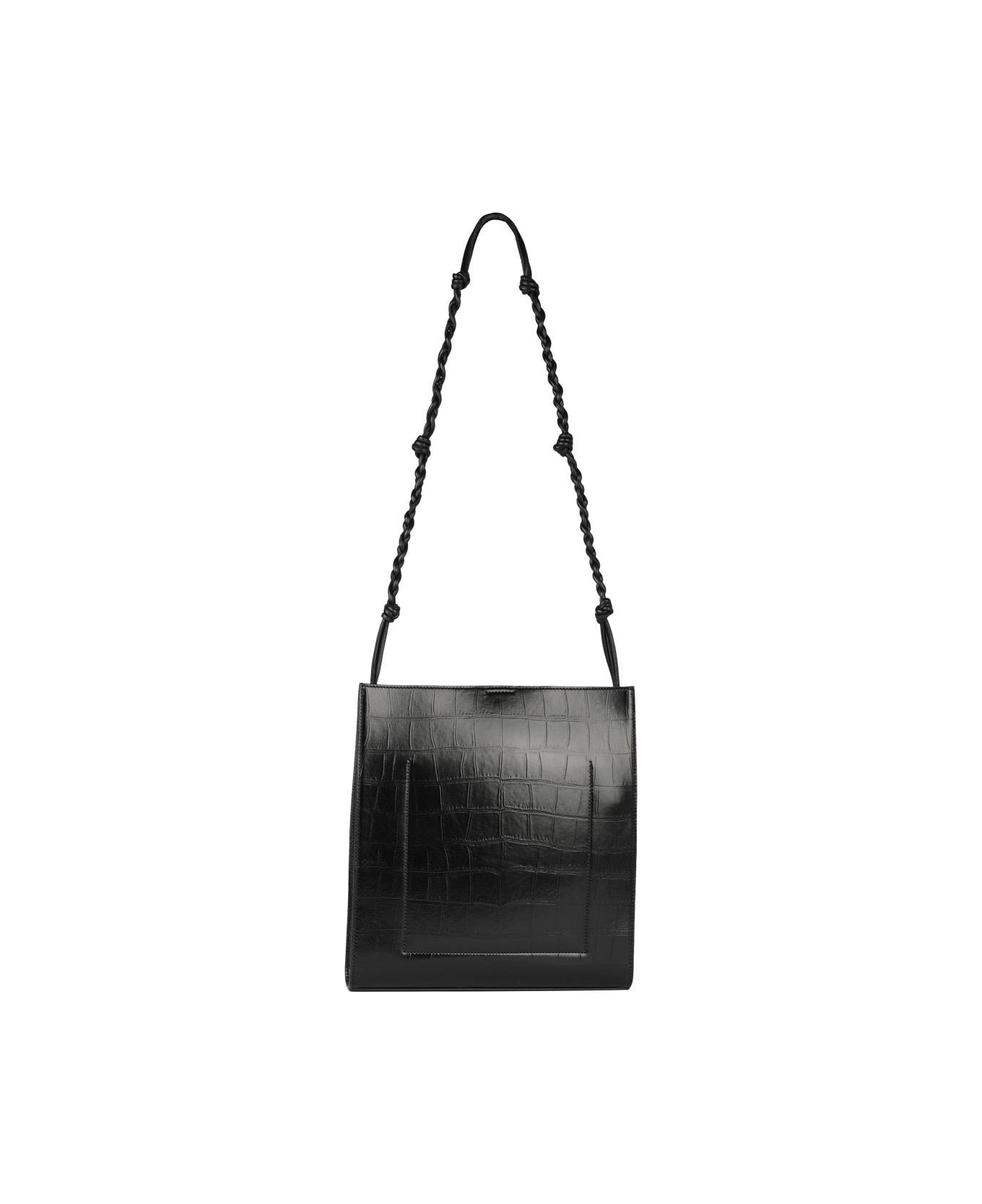 Medium 'tangle' Black Leather Crossbody Bag - 3