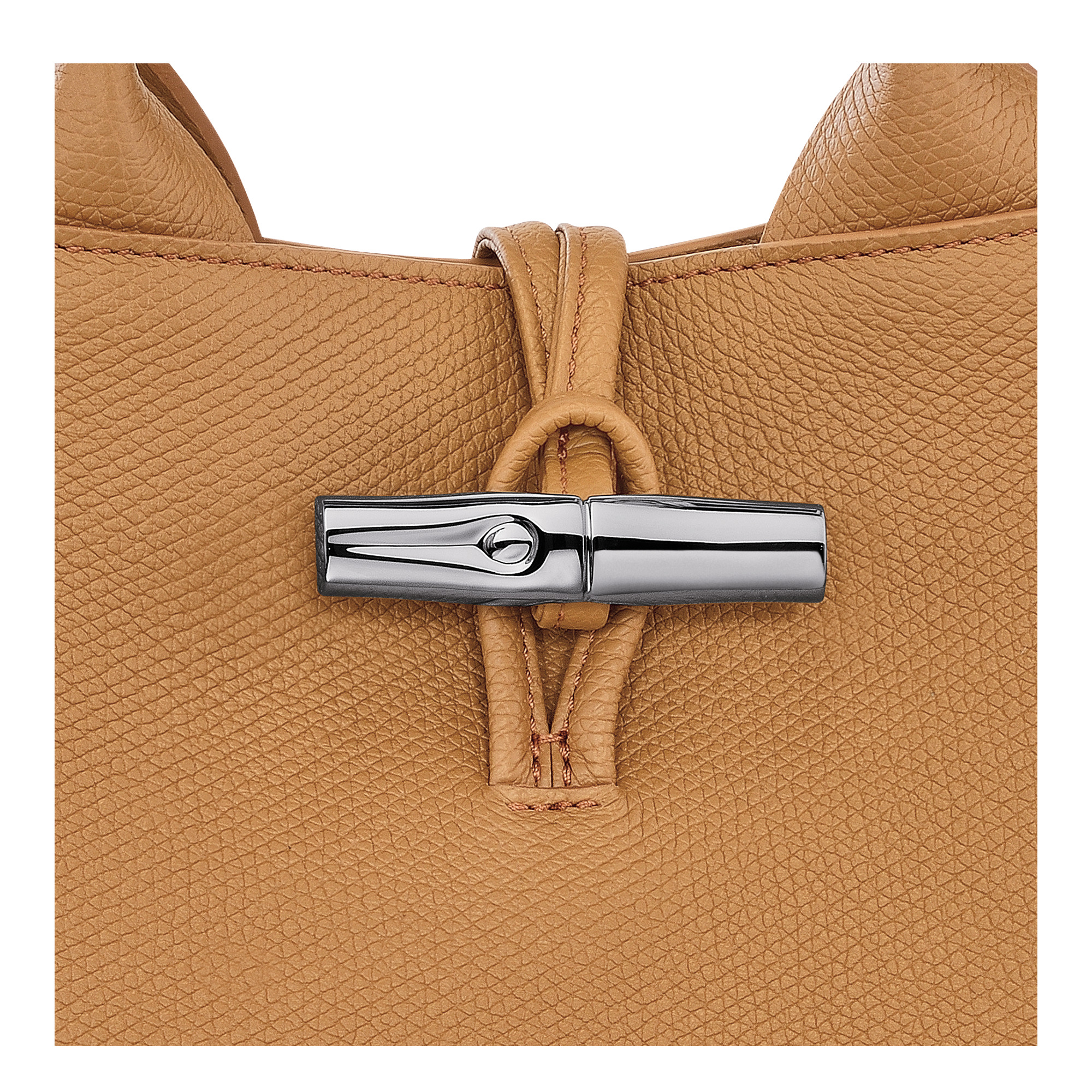 Le Roseau S Handbag Walnut - Leather - 7