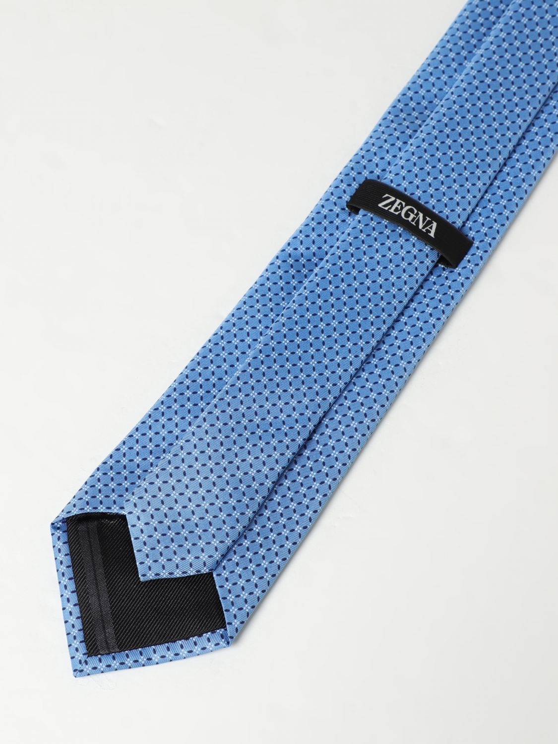 Zegna Tie Men Gnawed Blue - 2