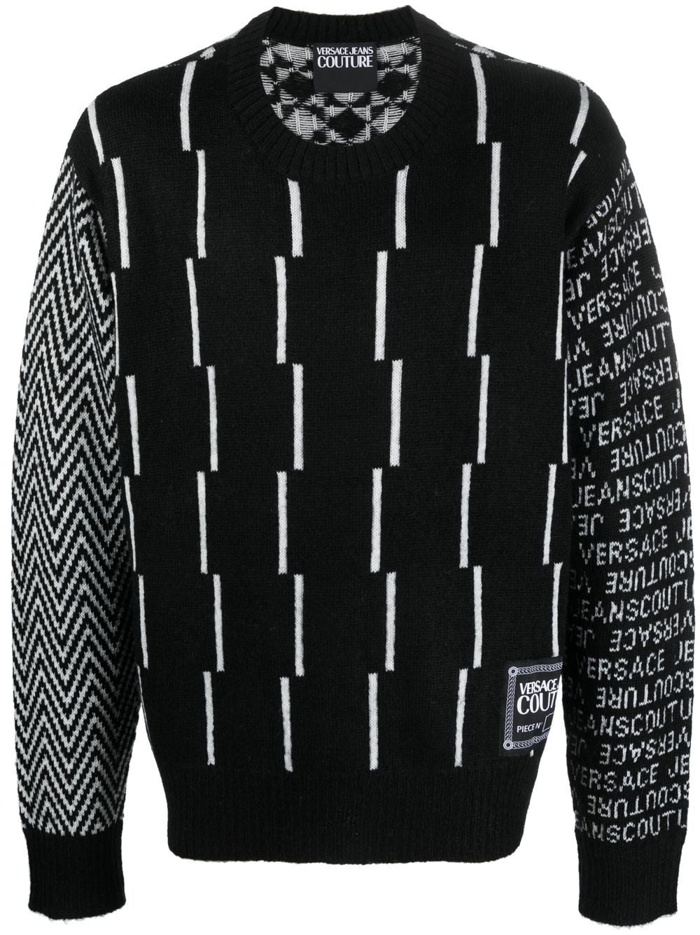 geometric intarsia-knit jumper - 1
