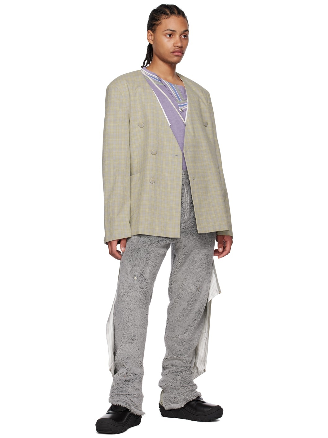 Gray Orma Reversible Blazer - 5