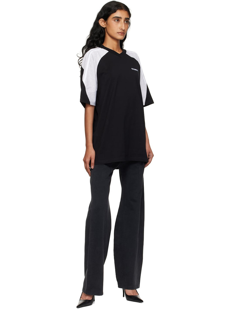 VETEMENTS Black 'Cradle Of Filth' Bell-Bottom Sweatpants outlook