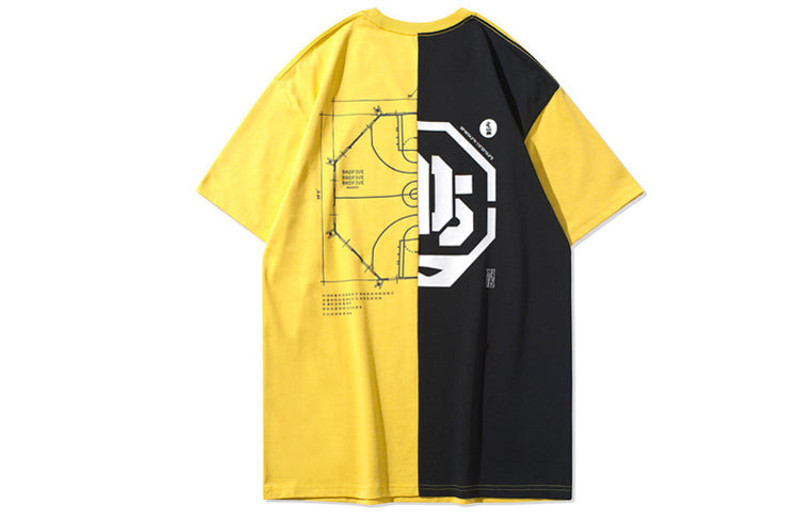 Li-Ning Li-Ning BADFIVE Basketball Series Contrasting Colors Short Sleeve 'Yellow' AHSQ229-1 outlook
