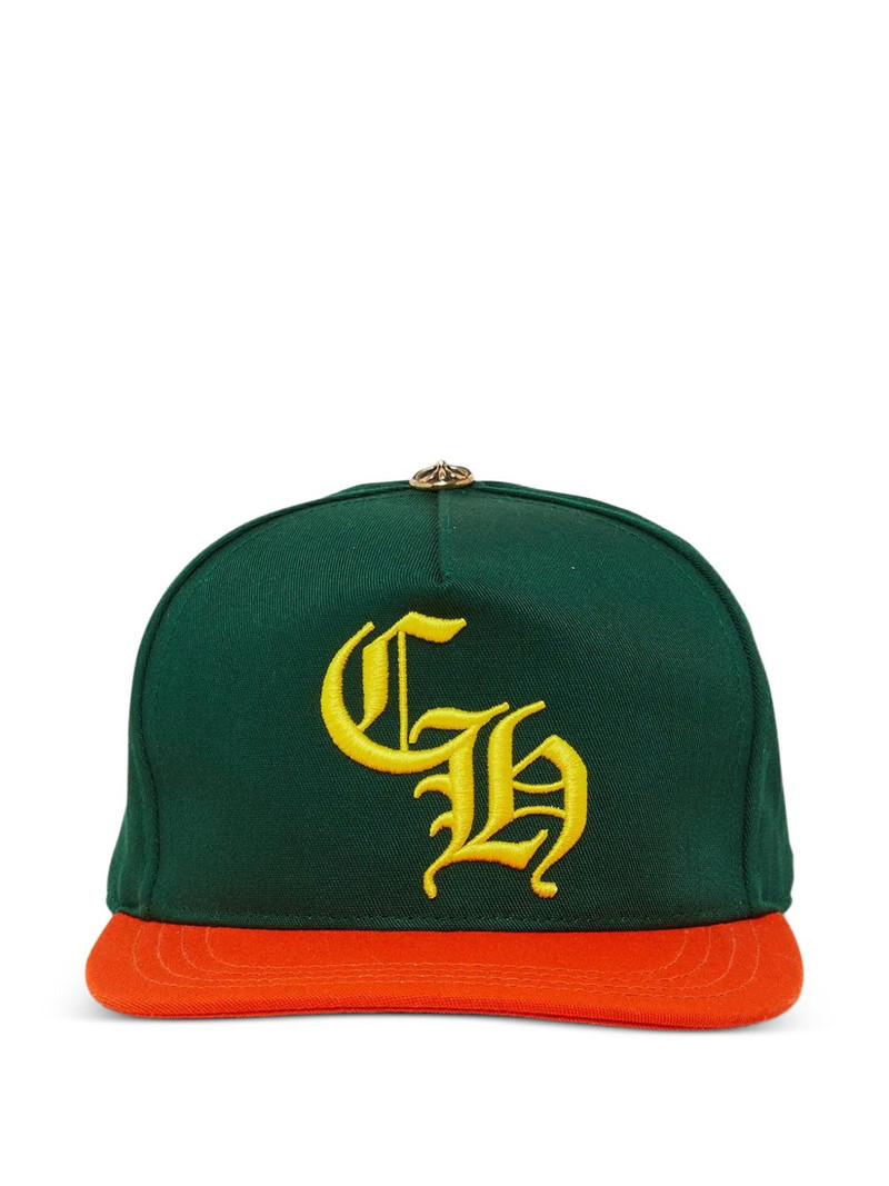embroidered-logo trucker cap 1
