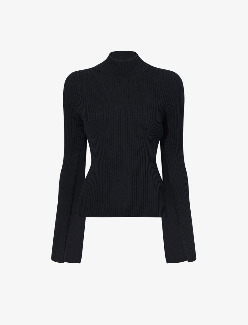 Abigail Top in Midweight Viscose Rib - 1