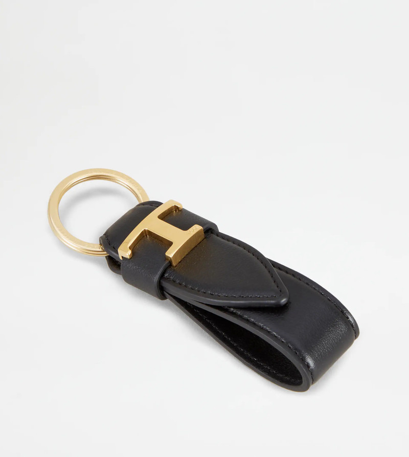 Tod's KEY HOLDER IN LEATHER - BLACK outlook