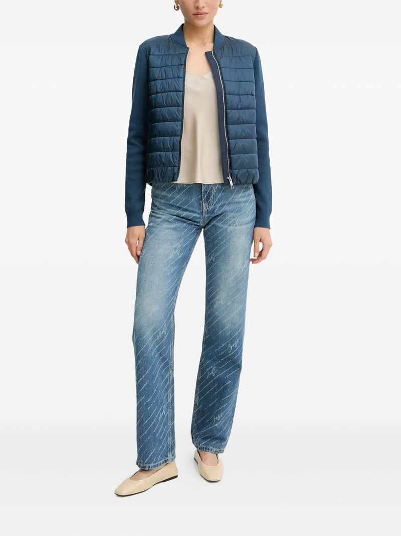 BOSS quilted panelled jacket outlook