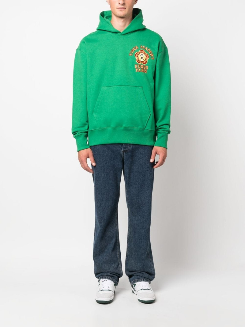 KENZO logo-print cotton hoodie outlook