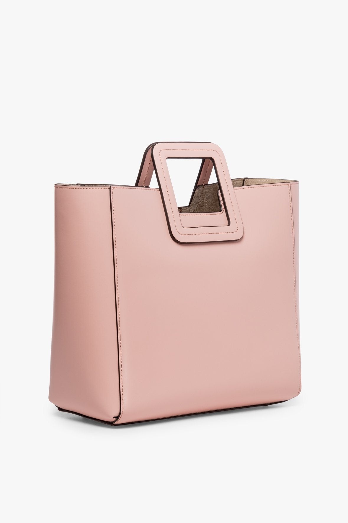 STAUD SHIRLEY LEATHER BAG | DARK BLUSH - 3