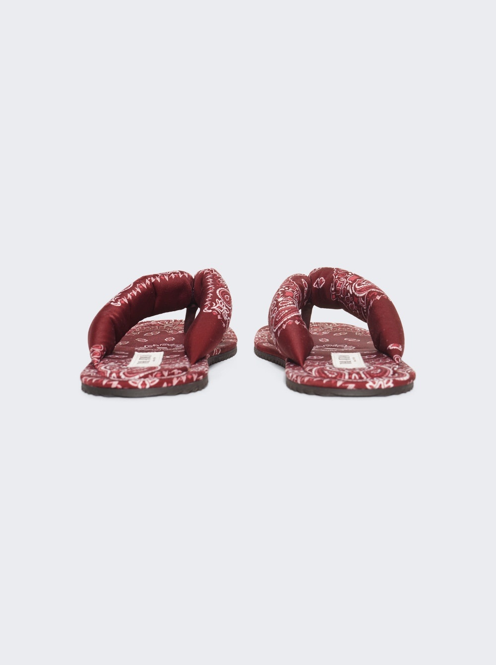 Indie Bandana Print Flat Thong Sandal Cherry Red - 4