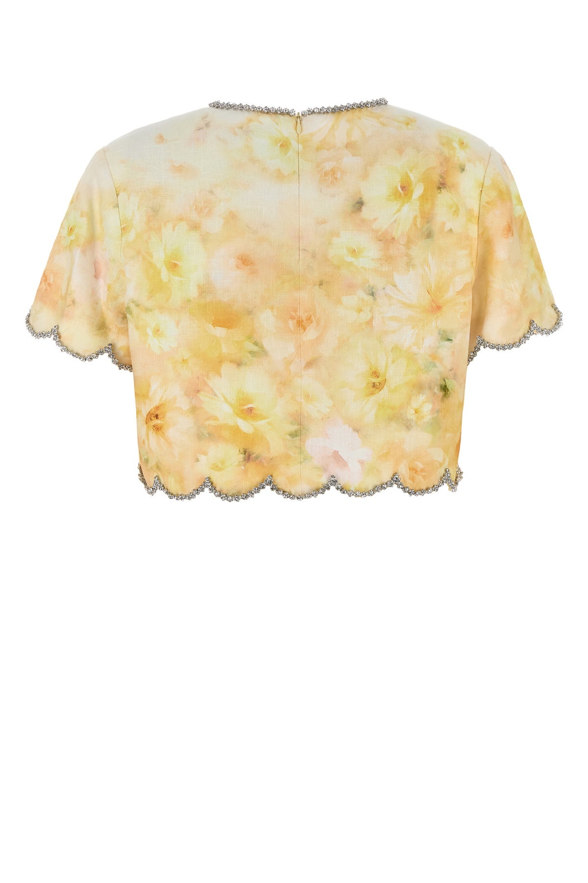 Printed linen Crush top - 2