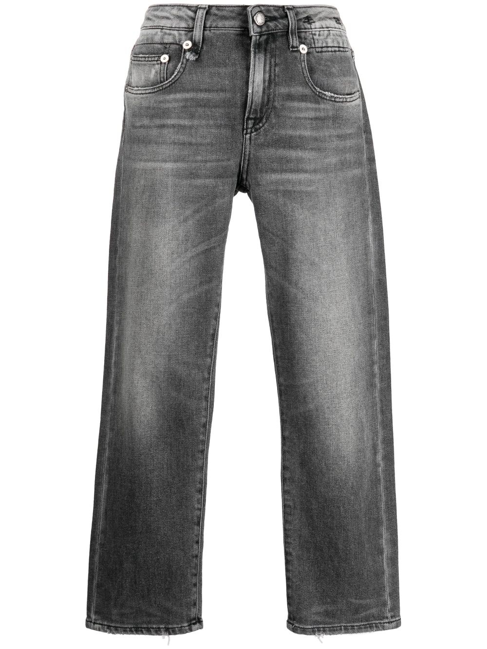 cropped straight-leg jeans - 1