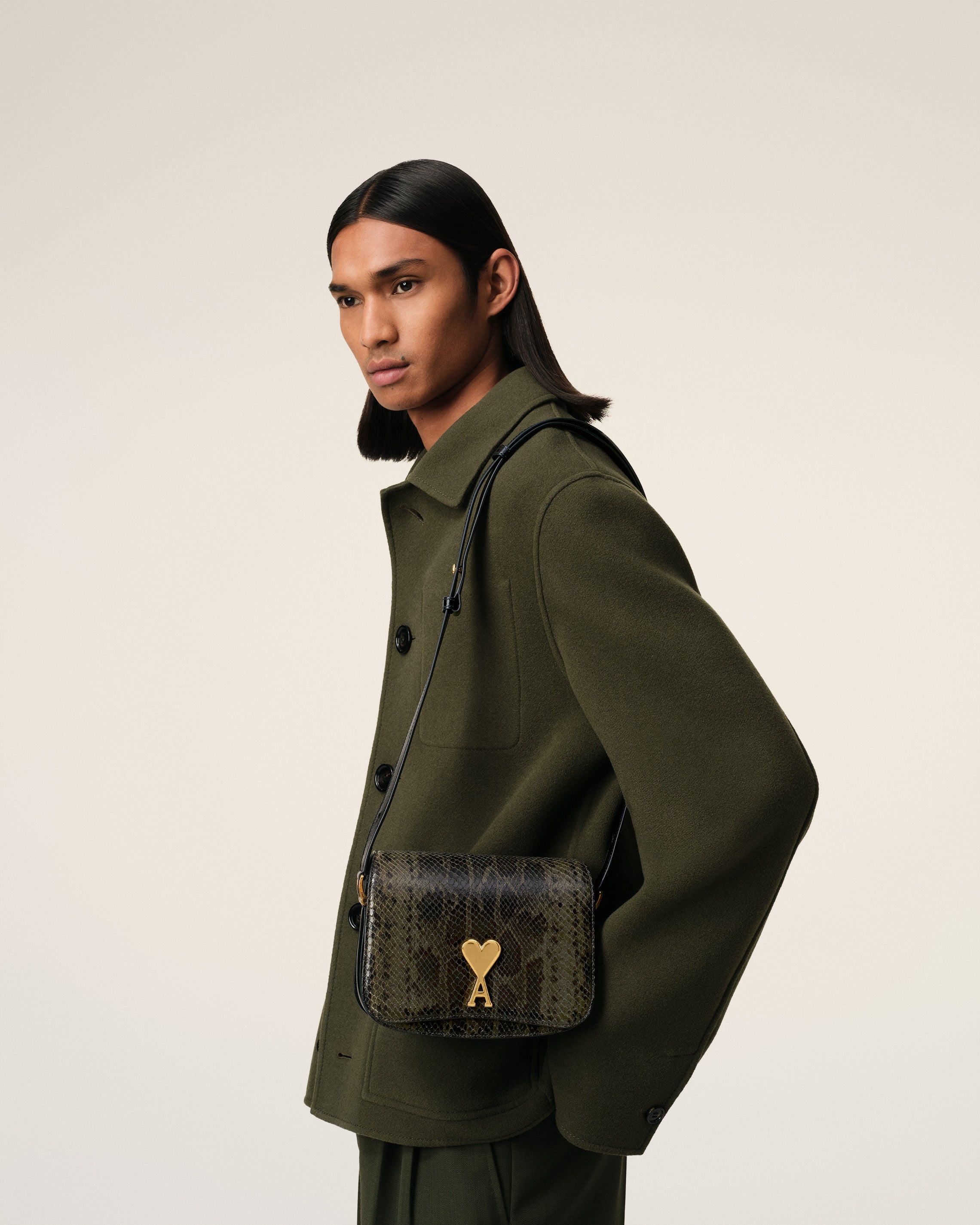 GREEN LEATHER PARIS PARIS BAG - 6