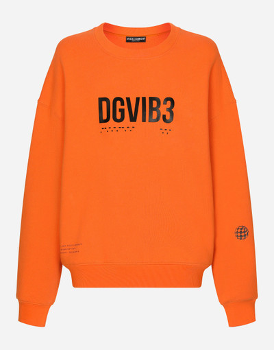 Dolce & Gabbana Jersey sweatshirt with DGVIB3 print and logo outlook