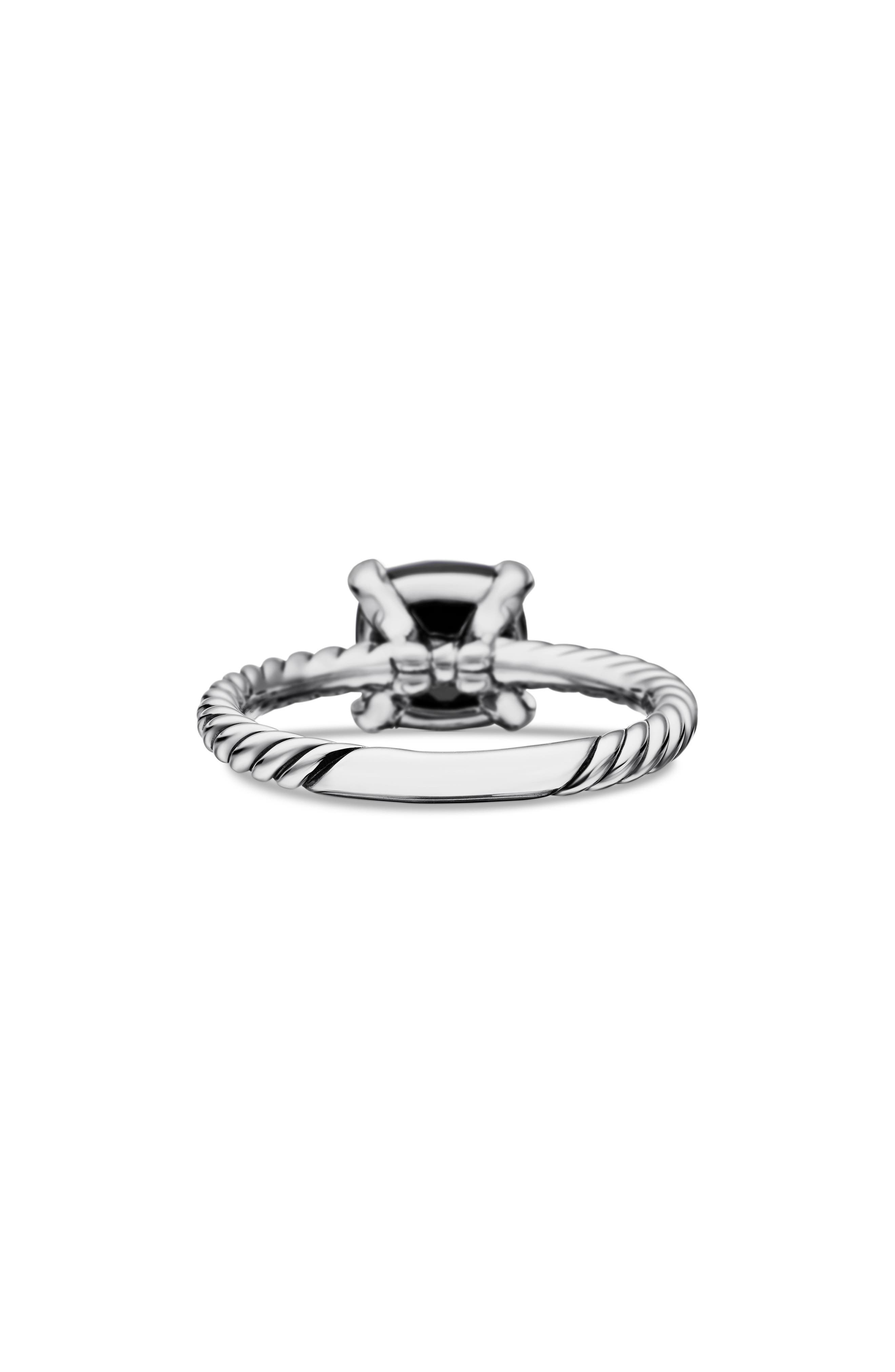 David Yurman Chatelaine® Ring with Semiprecious Stone & Diamonds in Black Onyx at Nordstrom - 7