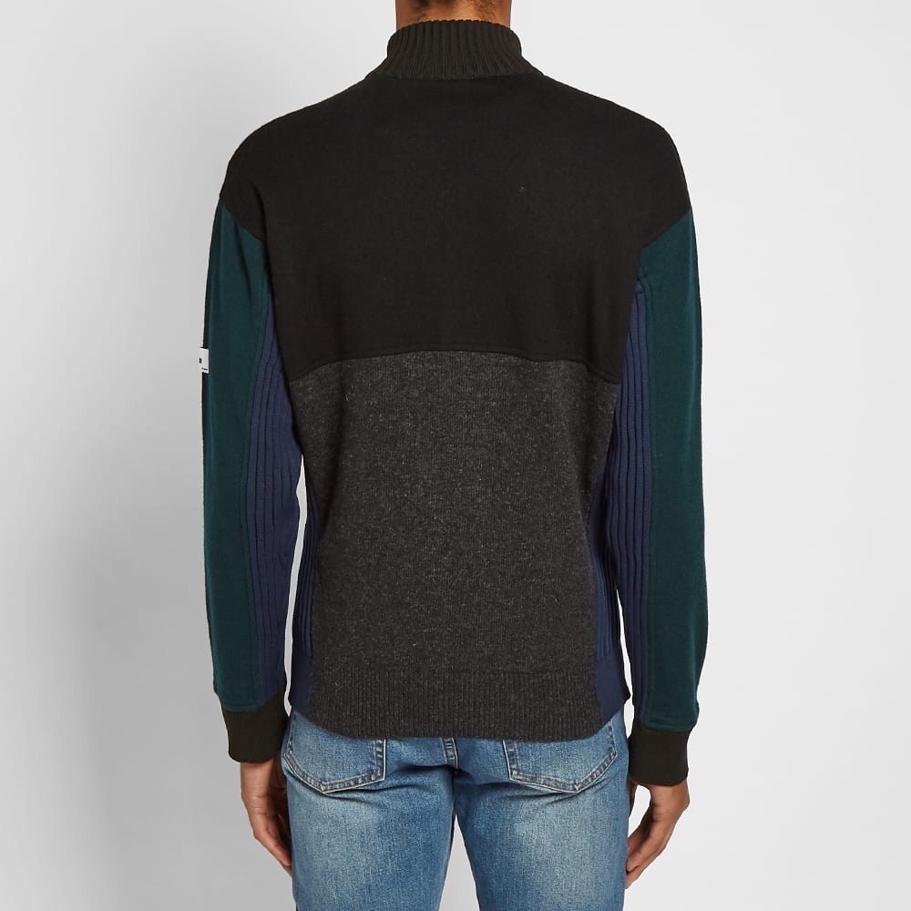 Kenzo Felted Colorblock Zip Knit Track Top - 4