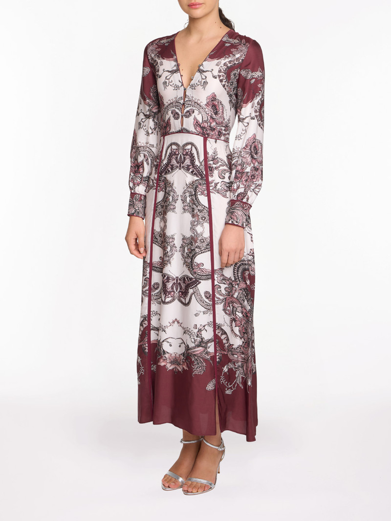 Marchesa CORDED TWILL MIDI DRESS outlook