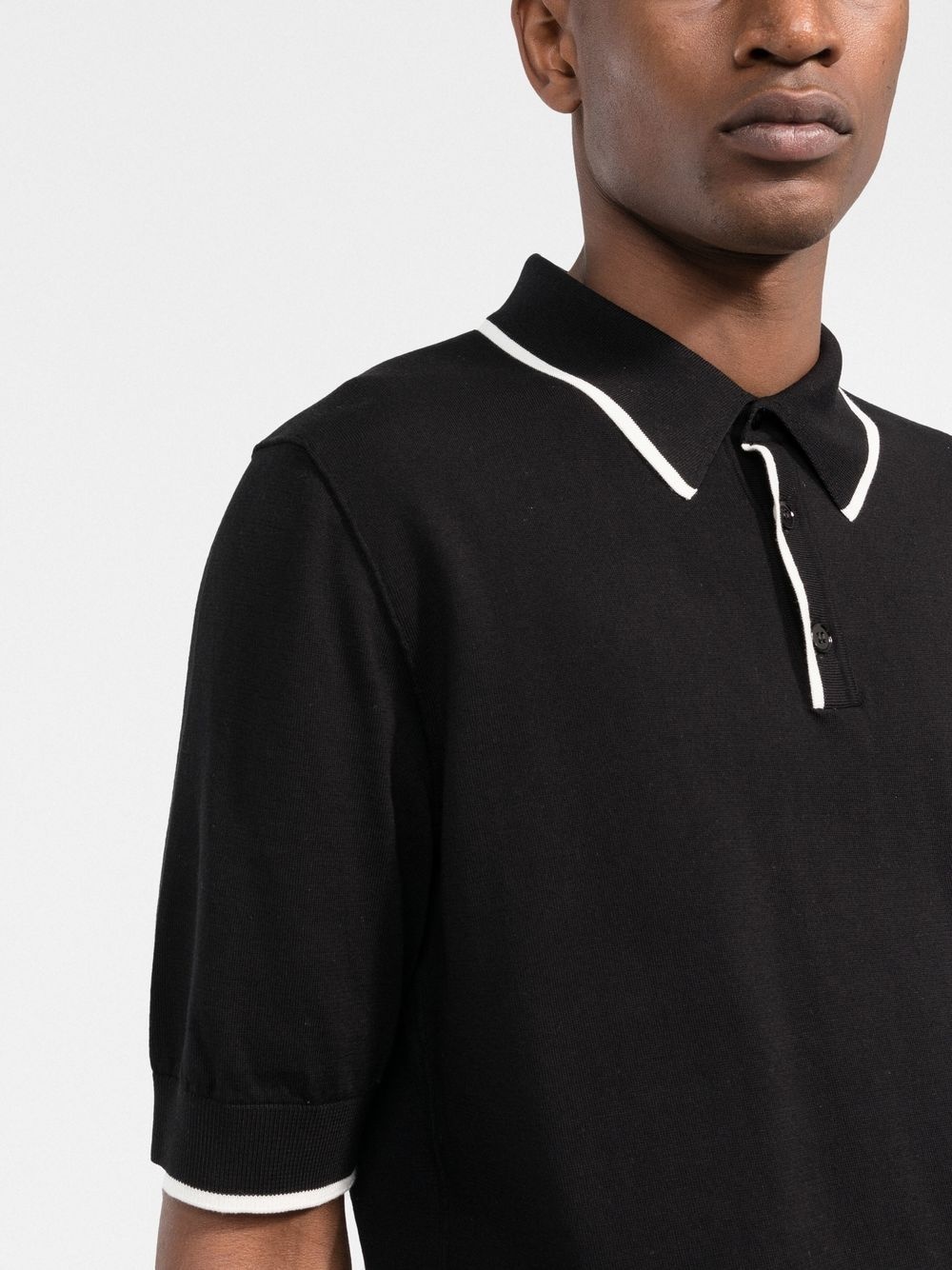 contrast-trim polo shirt - 5