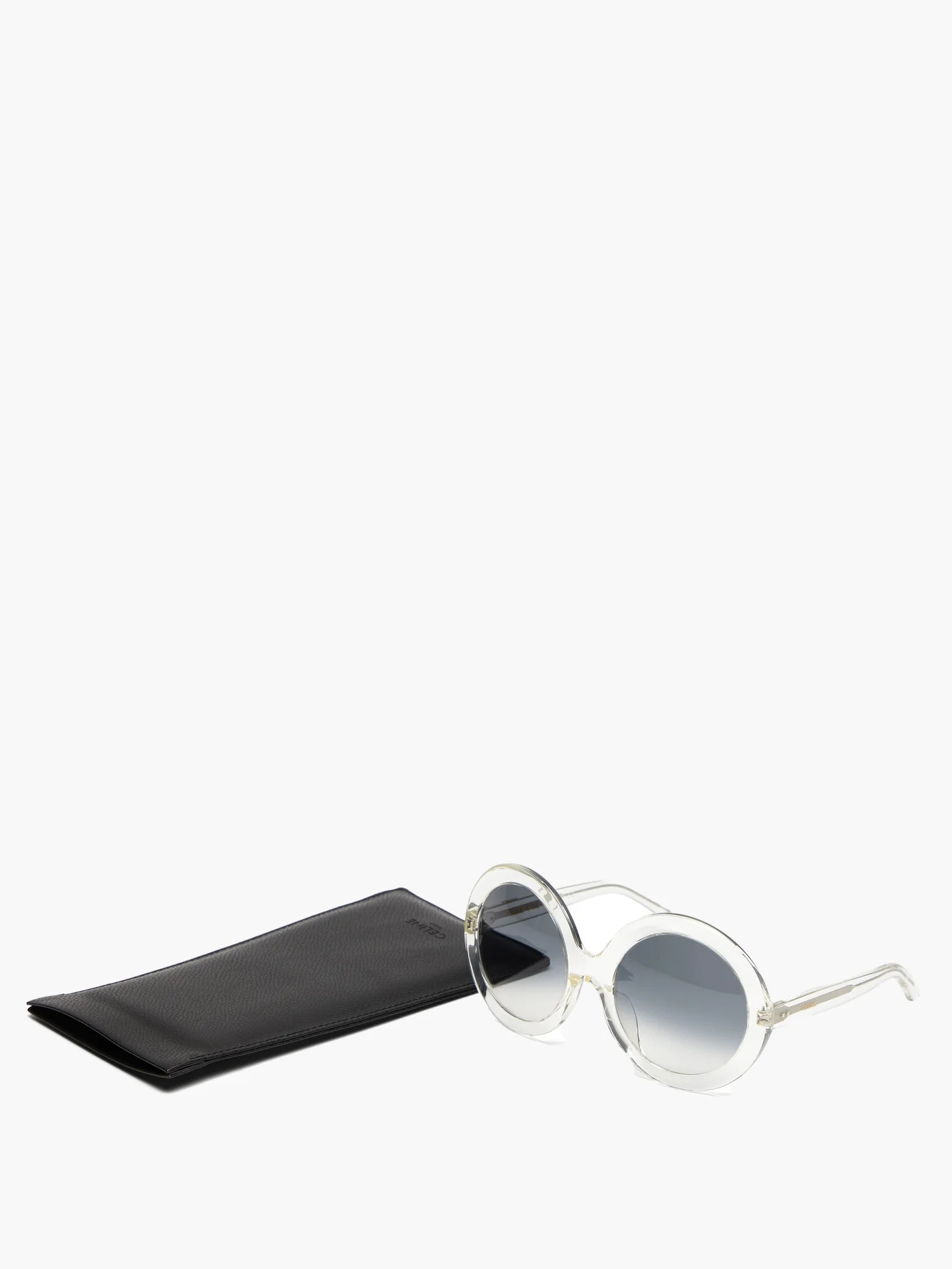 Round acetate sunglasses - 5