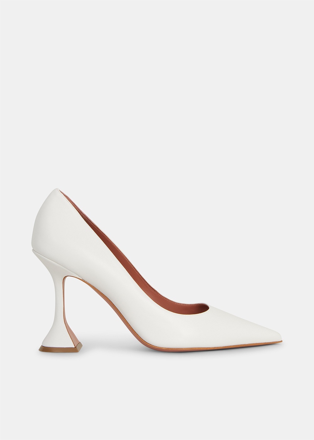 White Nappa Ami Pump - 1