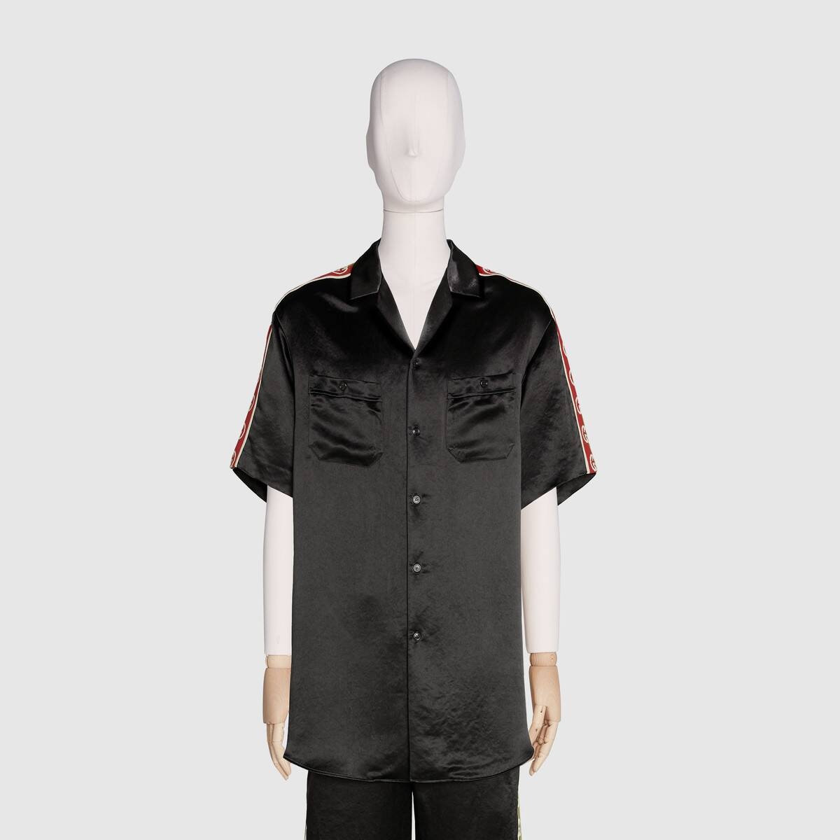 Acetate oversize bowling shirt - 3