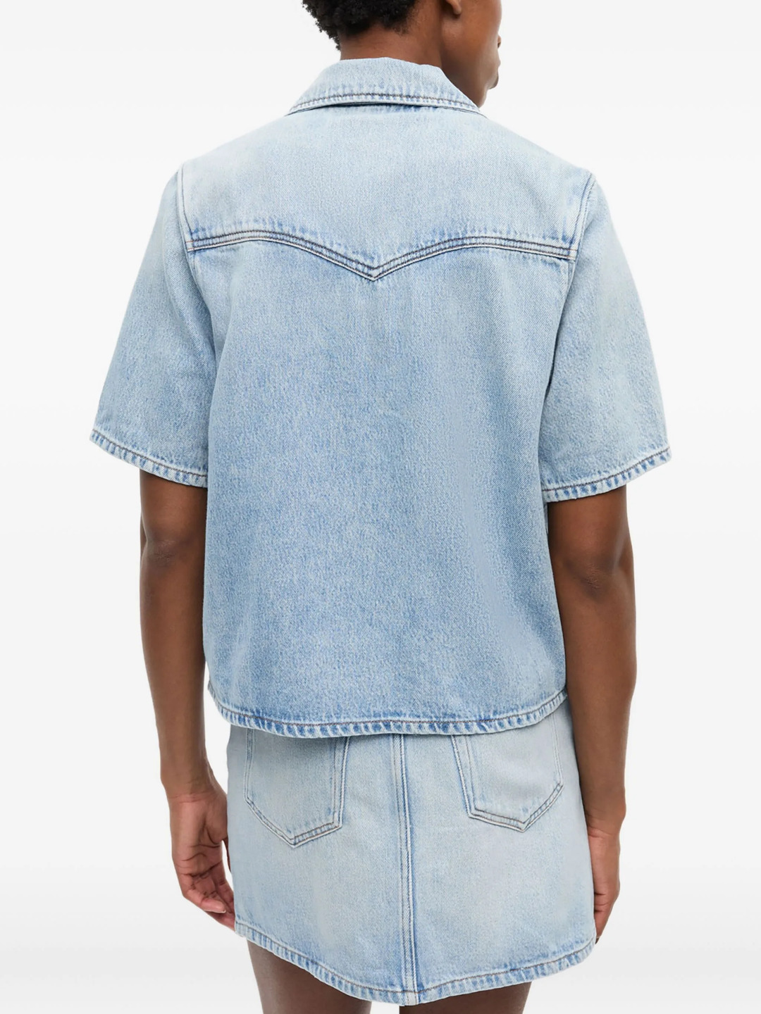 Soft Rigid Denim Shirt - 4