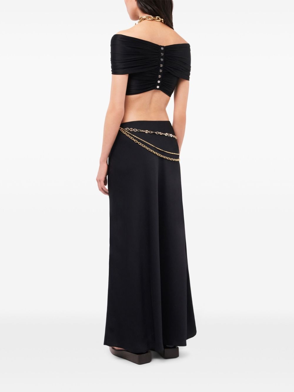 chain-detail maxi skirt - 4