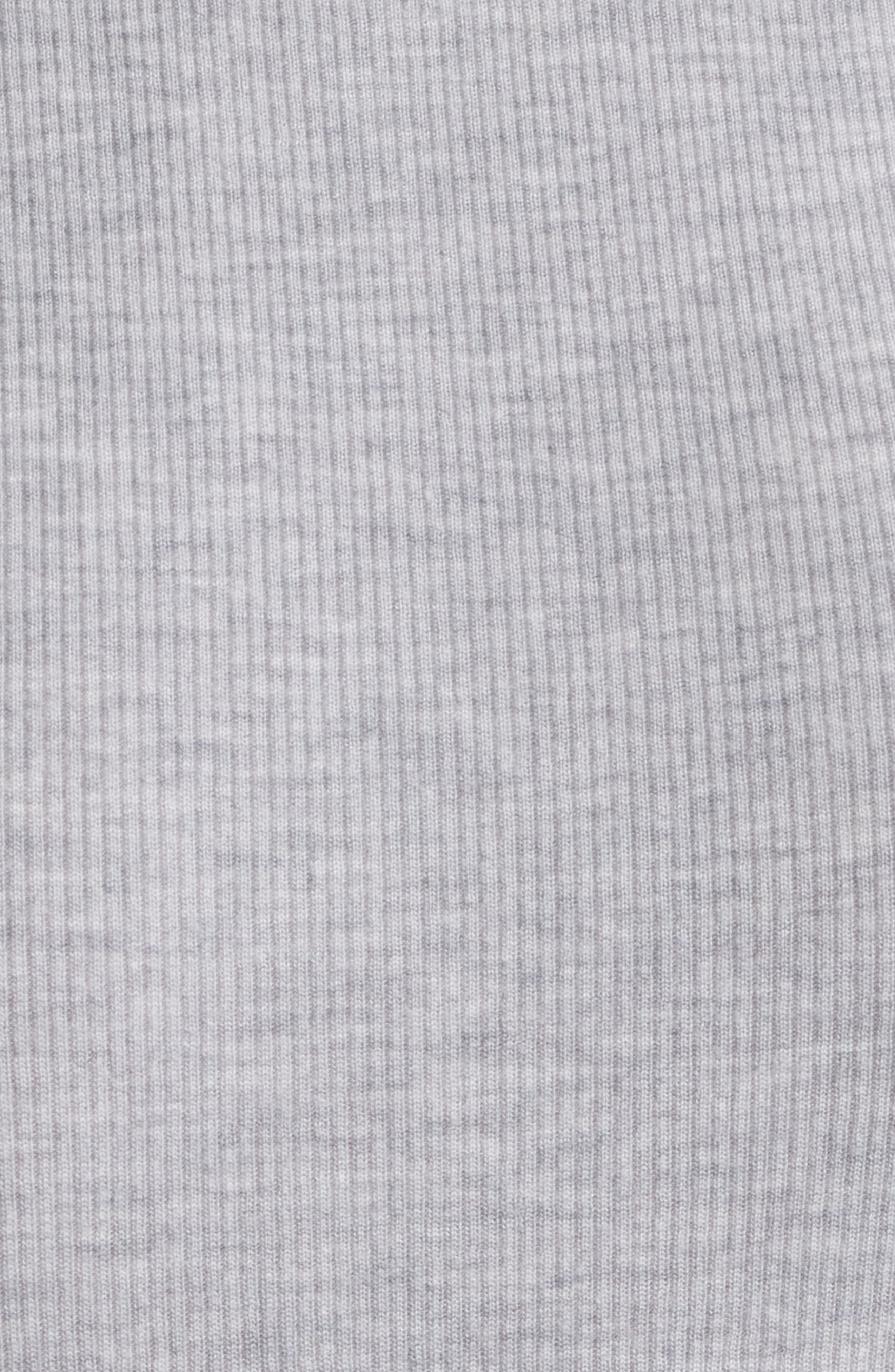 FRAME The Rib Baby T-Shirt in Heather Grey at Nordstrom - 6