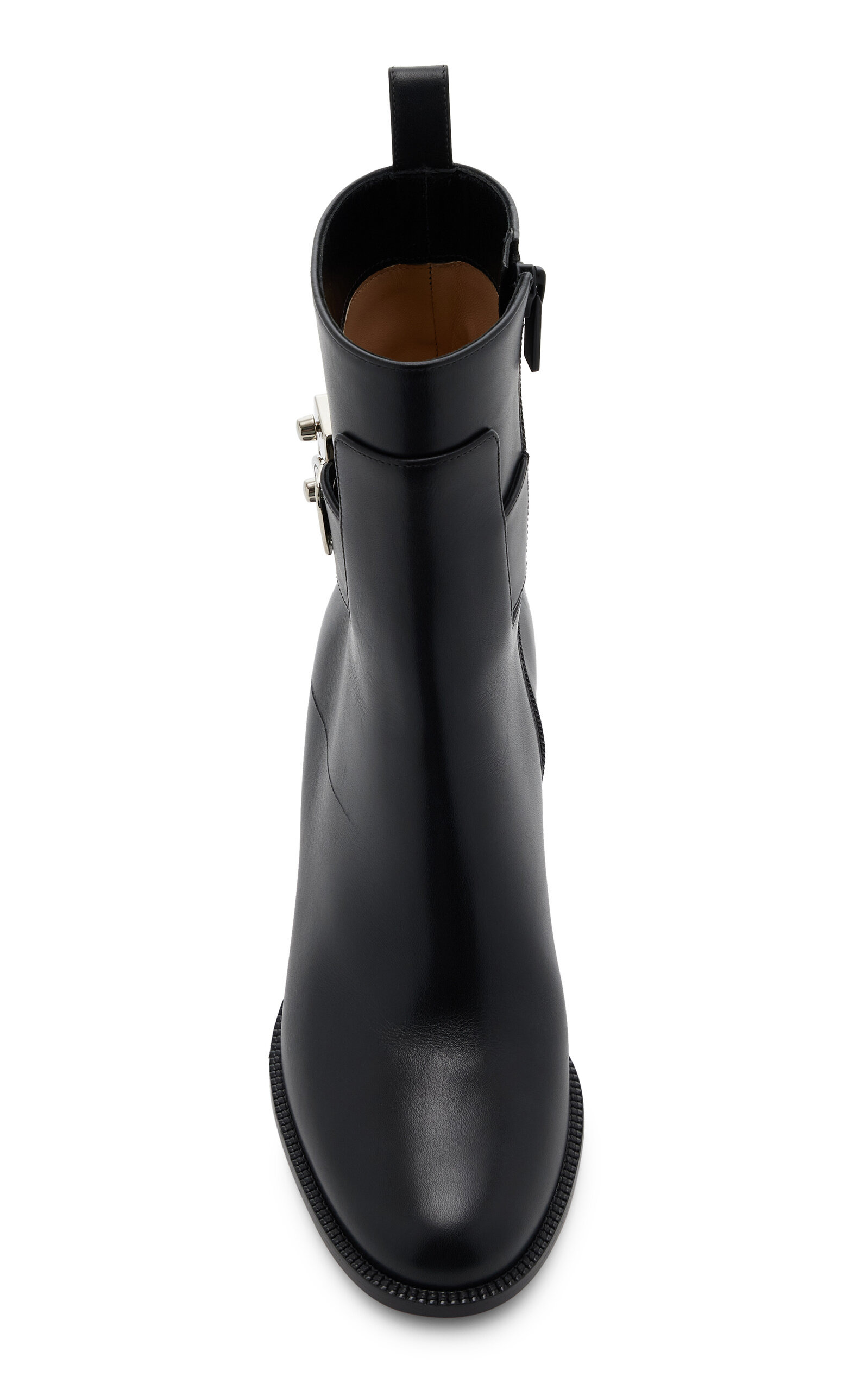 Booty Lock 70mm Leather Ankle Boots black - 4