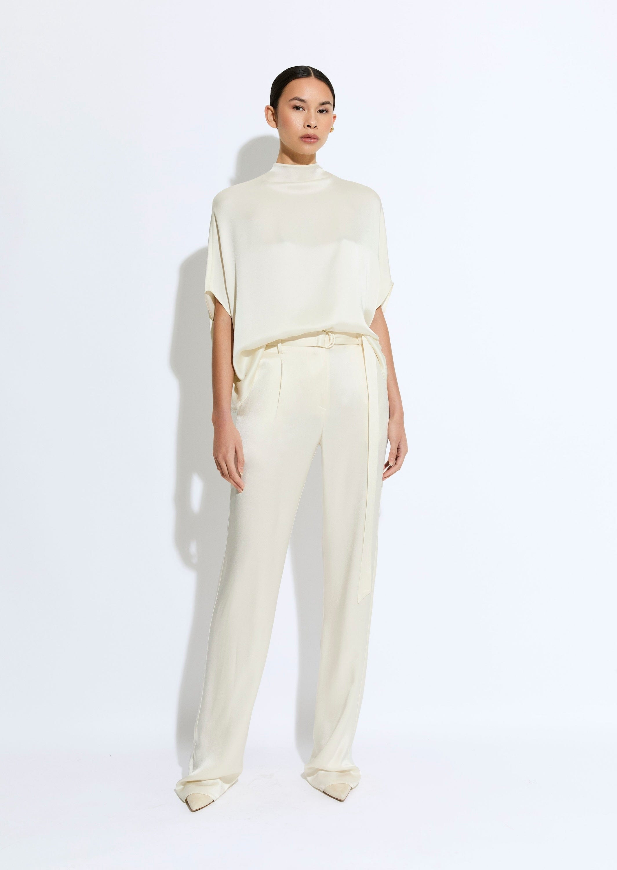 Satin Belted Pant - 2