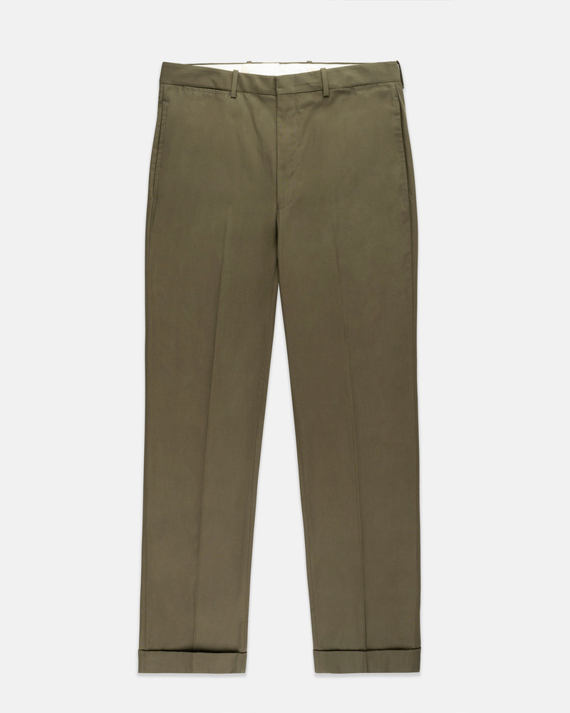 MADE-IN-CANADA SOLID OLIVE COTTON POPLIN SUIT 4