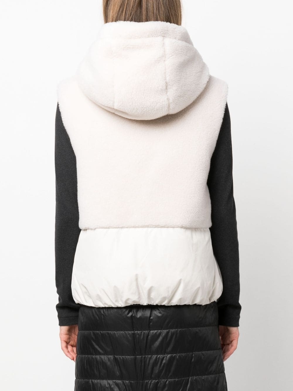 faux-fur hooded gilet - 4