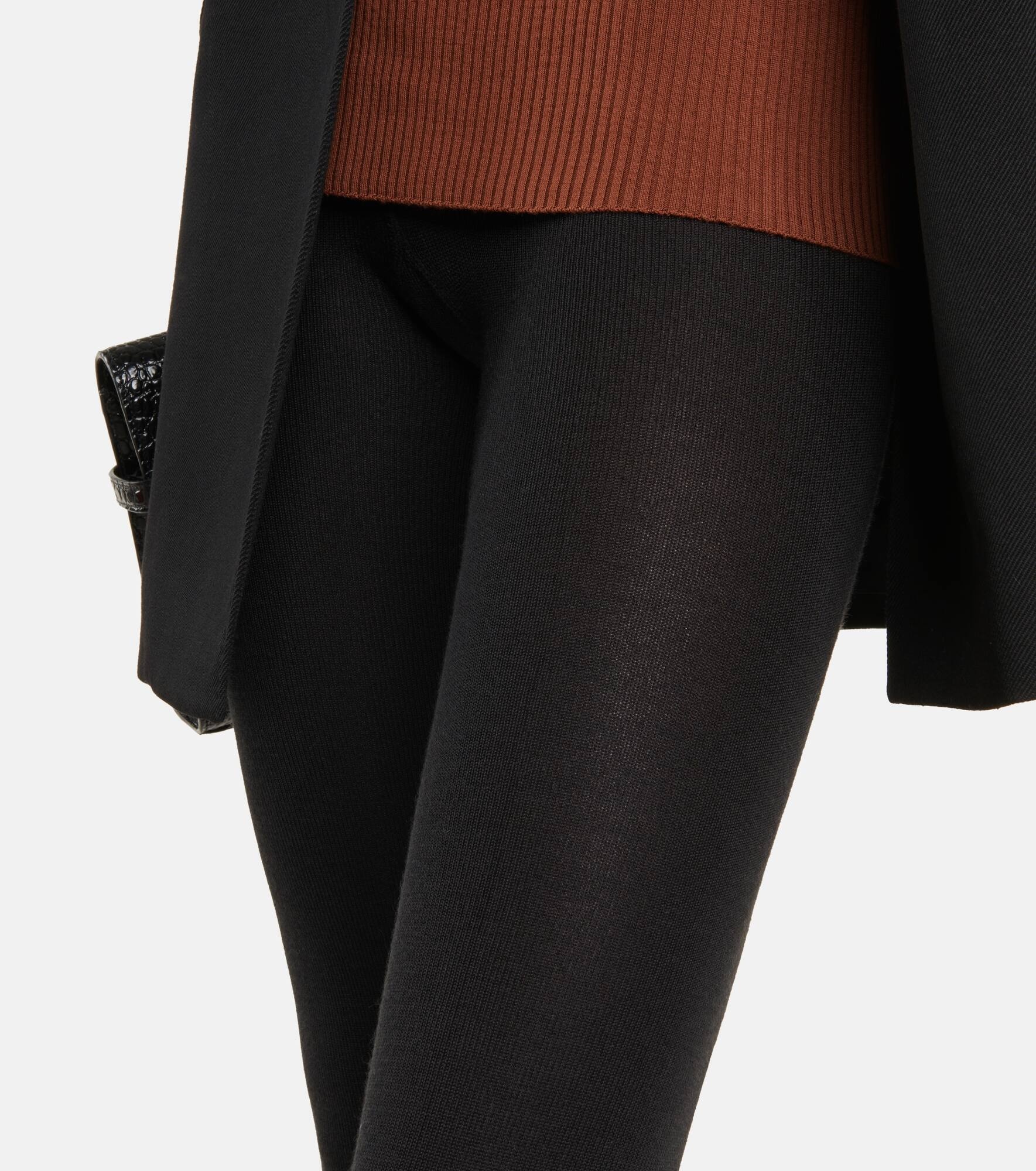 Cashmere-blend leggings - 4